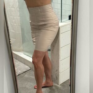 New York & Company Beige Pencil Skirt